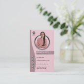 Bedrijf Medewerker Modern Fotoprofiel Professionee Visitekaartje (Staand voorkant)