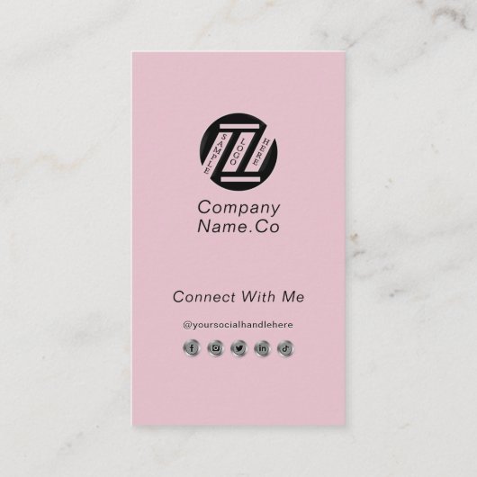 Bedrijf Medewerker Modern Fotoprofiel Professionee Visitekaartje (Achterkant)