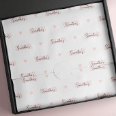 Bedrijf Merk Logo Pattern Vrouwelijk Roze & Wit Tissuepapier