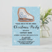 Bedrijf met feestdag kerstfeest Cookie Blue Snow Kaart (Staand voorkant)