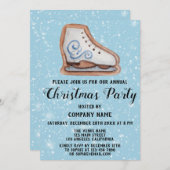 Bedrijf met feestdag kerstfeest Cookie Blue Snow Kaart (Voorkant / Achterkant)