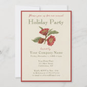 Bedrijf met kerstfeest Elegant uitnodiging (Voorkant)