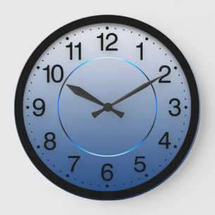 Bedrijf met minimalisme Blauwe Zeemacht Ombre Whit Grote Klok