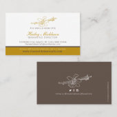 Bedrijf met vanille-kanongebak visitekaartje (Voorkant / Achterkant)