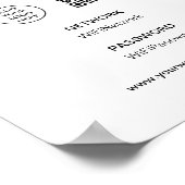 Bedrijf met WiFi-Logo-verbinding scannen Poster (Hoek)