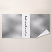 Bedrijf met zilvermetelegant badhanddoek (Badhanddoek)