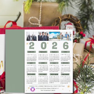 Bedrijf Multi Photo Calendar Bedrijf Feestdagenkaart