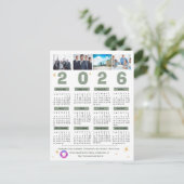Bedrijf Multi Photo Calendar Bedrijf Feestdagenkaart (Staand voorkant)