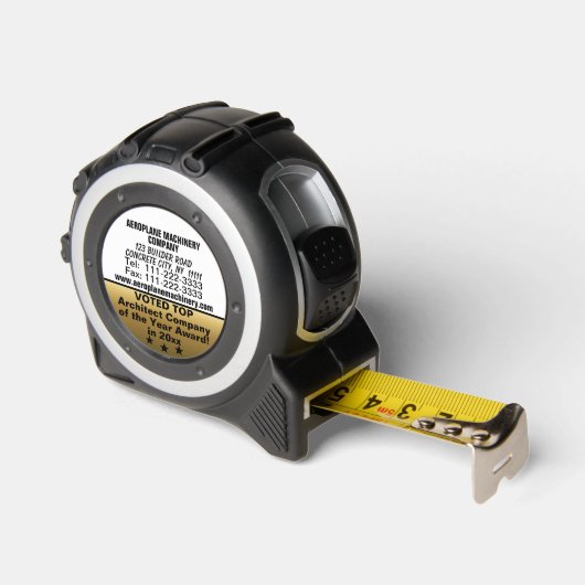 Bedrijf Netwerken Klantengeschenk Wit Goud Rolmaat (Hoek)