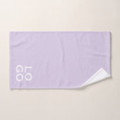 Bedrijf of Bedrijf Aangepaste Logo op Lavendel Bad Handdoek (Handdoek)