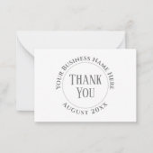 Bedrijf of bedrijf Hartelijk dank Notitiekaartje (Voorkant)