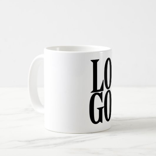 Bedrijf of Business Custom Logo Koffiemok (Voorkant links)