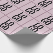 Bedrijf of Business Custom Logo on Dusty Pink Cadeaupapier (Hoek)