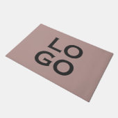 Bedrijf of Business Custom Logo on Dusty Pink Deurmat (Schuin)