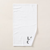 Bedrijf of Business Custom Logo on White Bad Handdoek (Handdoek)