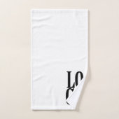 Bedrijf of Business Custom Logo on White Bad Handdoek (Handdoek)