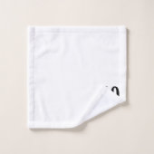 Bedrijf of Business Custom Logo on White Bad Handdoek (Wasdoekje)