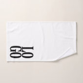 Bedrijf of Business Custom Logo on White Bad Handdoek (Handdoek)