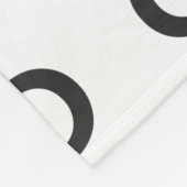 Bedrijf of Business Custom Logo on White Fleece Deken (Hoek)