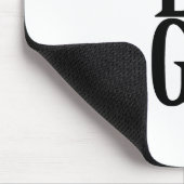 Bedrijf of Business Custom Logo on White Muismat (Hoek)