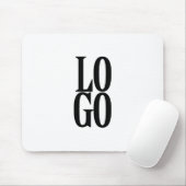 Bedrijf of Business Custom Logo on White Muismat (Met muis)