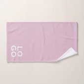 Bedrijf of Business Custom Logo op roze Bad Handdoek (Handdoek)