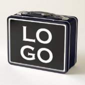 Bedrijf of Business Custom Logo op zwart (Achterkant)