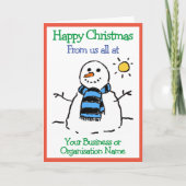 Bedrijf of organisatie Kerst Kaart (Voorkant)