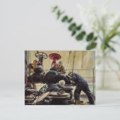 Bedrijf, Olieplatform op de Oceaan (Staand voorkant)