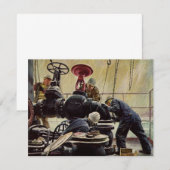 Bedrijf, Olieplatform op de Oceaan (Voorkant / Achterkant)