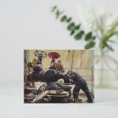  Bedrijf, Olieplatform op de Oceaan Briefkaart (Staand voorkant)