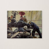  Bedrijf, Olieplatform op de Oceaan Legpuzzel (Horizontaal)