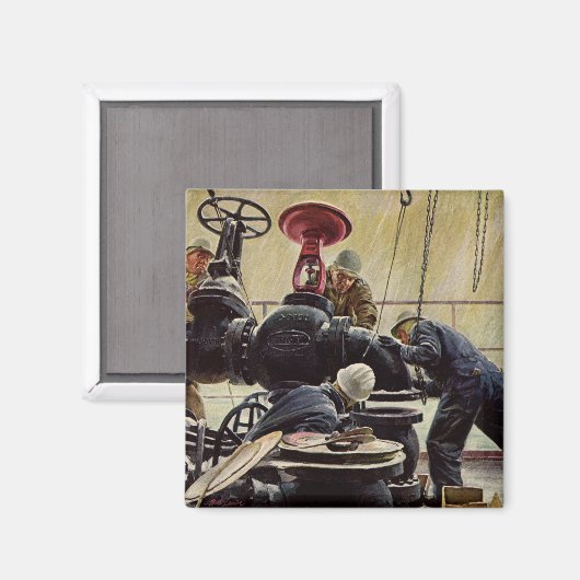  Bedrijf, Olieplatform op de Oceaan Magneet (Voorkant / Achterkant)