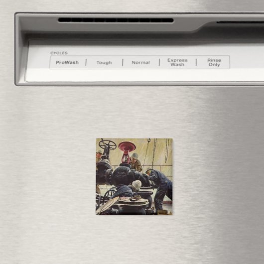 Bedrijf, Olieplatform op de Oceaan Magneet (Insitu (Vaatwasser))