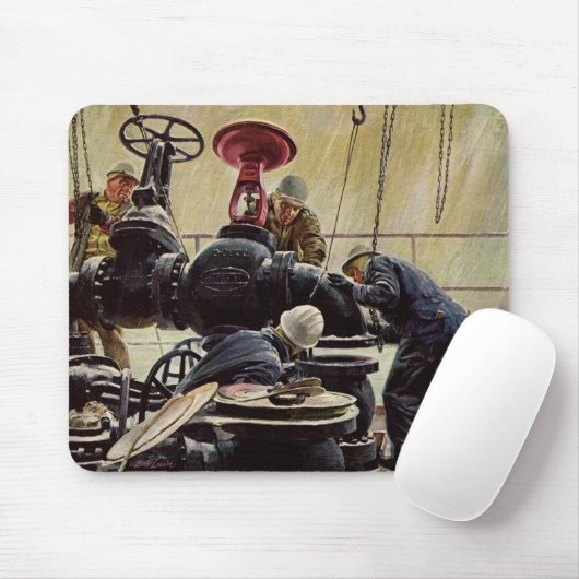 Bedrijf, Olieplatform op de Oceaan Muismat (Met muis)