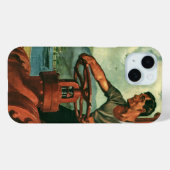 bedrijf, olietanker schip met dokwerker Case-Mate iPhone case (Achterkant (horizontaal))