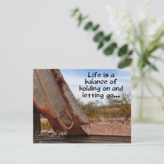 Bedrijf op briefkaart (Staand voorkant)