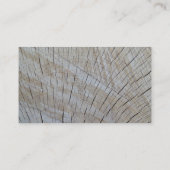 Bedrijf op onafgewerkt hout - kwartersawn visitekaartje (Achterkant)