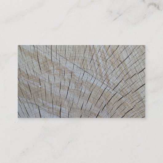 Bedrijf op onafgewerkt hout - kwartersawn visitekaartje (Achterkant)