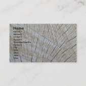 Bedrijf op onafgewerkt hout - kwartersawn visitekaartje (Voorkant)