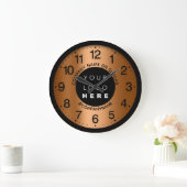 Bedrijf Oranje Coral Name Slogan Grote Klok (Huis)