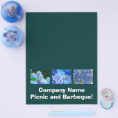 Bedrijf Picnic & Barbeque! Flyers voegen Jouw teks (Enkel)