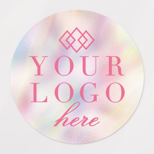 Bedrijf Promo Label | Uw Logo hier kleur (Design 2)