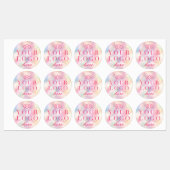 Bedrijf Promo Label | Uw Logo hier kleur (Vel)