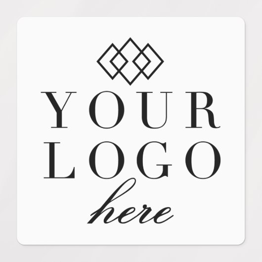 Bedrijf Promo Label | Uw Logo hier zaken (Design 2)