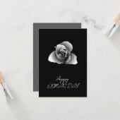 Bedrijf QR-code Geraffineerd Wit Usual Shades Roos Kaart (Voorkant / Achterkant in situ)