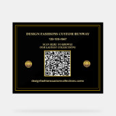 Bedrijf QR Code Logo Promote Acryl Bord (Voorkant)