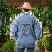 Bedrijf QR Code Marketing Promote Custom Denim Jacket