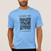 Bedrijf QR Code Scan Me Mannen Front Side Print T-shirt (Voorkant)