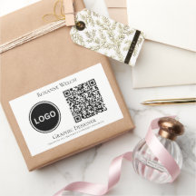 Bedrijf Ronde Logo QR code Groot